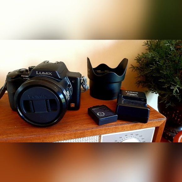 Panasonic Lumix DMC-FZ20 Digital Camera, Battery, Charger, Lens Cap, Lens Hood - Picture 1 of 12